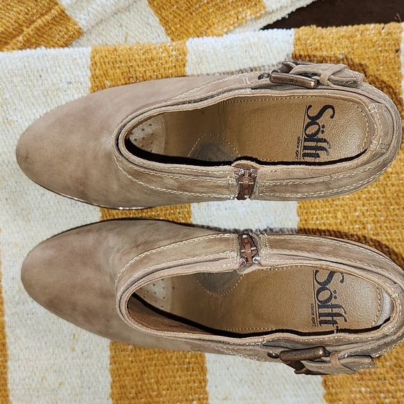 Söfft Tan Leather Booties 9.5 - Picture 4 of 7